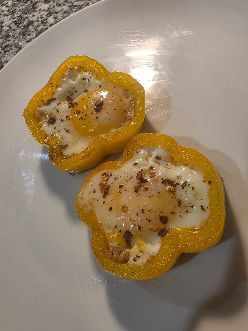Solar Plexus Chakra Bell Pepper Egg-in-a-Hole&nbsp;Recipe